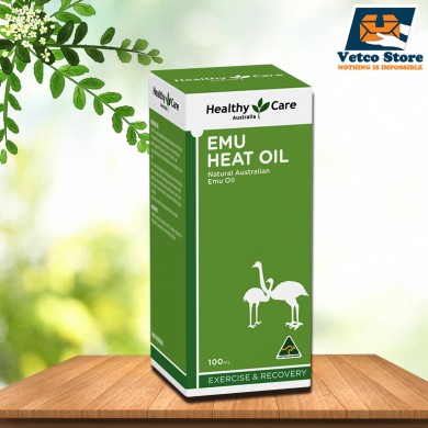 Dầu Gió Đà Điểu Healthy Care Emu Heat Oil 100ml